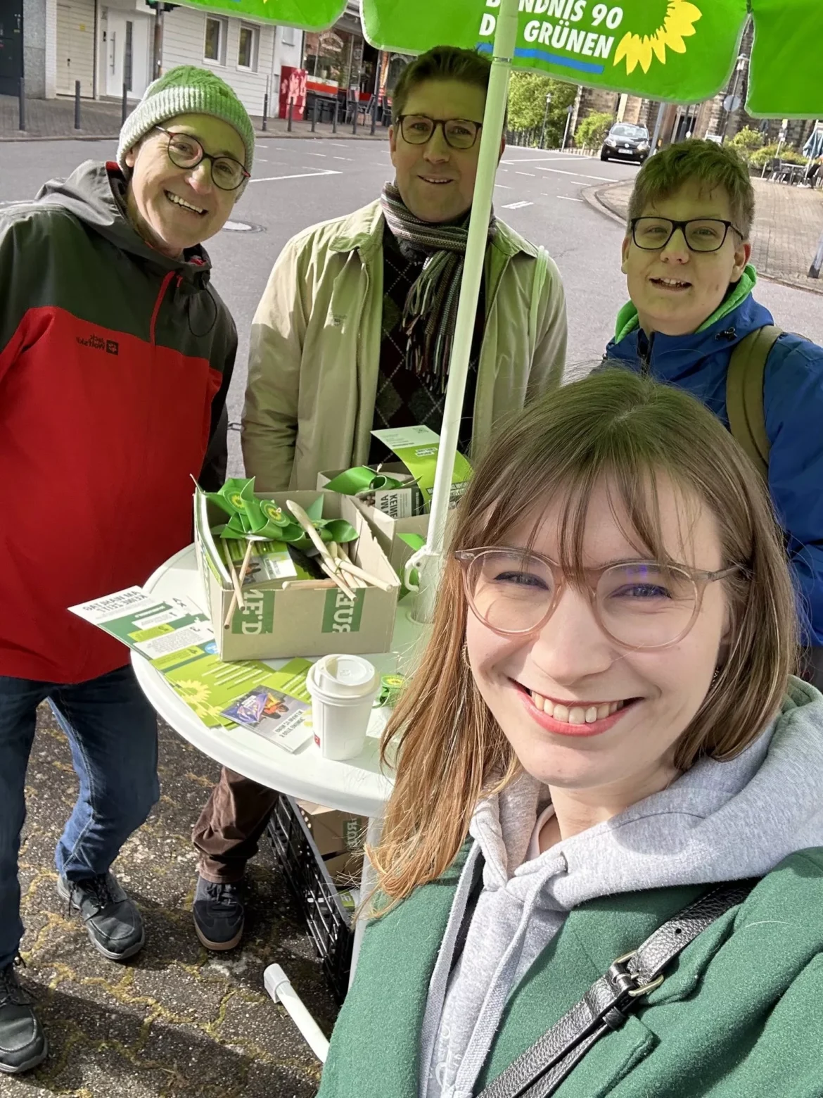 Wahlkampfauftakt Superwahljahr 2024 – erster Stand in Altenkessel