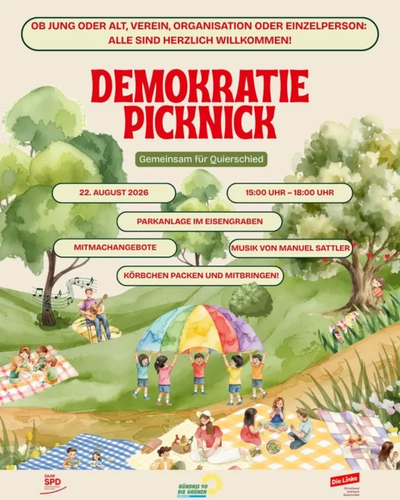 Demokratie Picknick „Gemeinsam für Quierschied“
